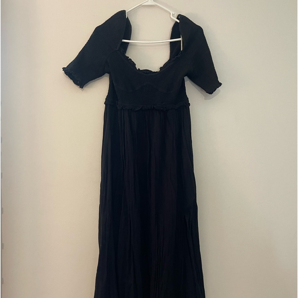 Black Corset Free People Maxi Dress